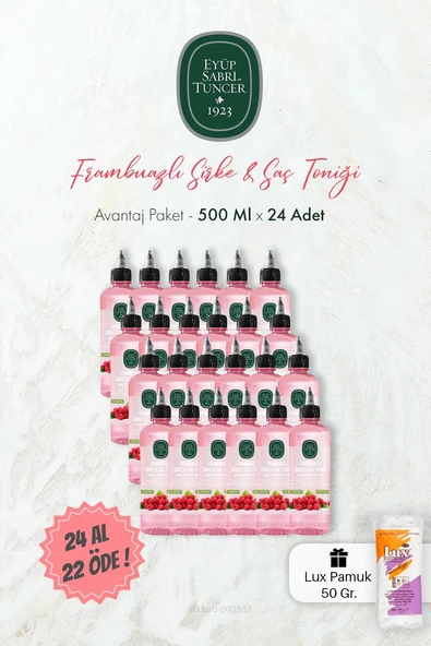 Eyüp Sabri Tuncer Frambuazlı Sirke & Saç Toniği 500 ml 24 AL 22 ÖDE ve Pamuk ürün görseli 1