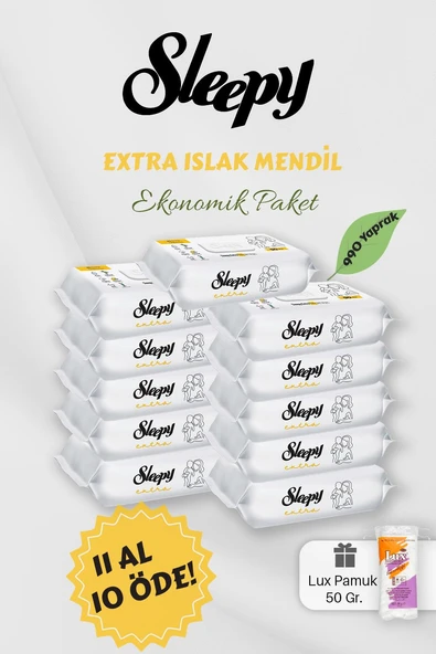 Sleepy Extra Islak Bebek Havlusu 11 AL 10 Öde Hediyeli ürün görseli 1