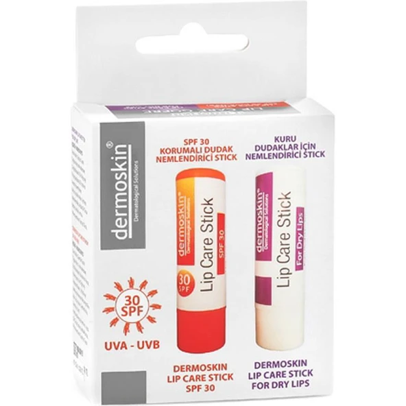 Dermoskin Lip Care Dudak Bakımı 2'li Paket 3,9 g ürün görseli 1