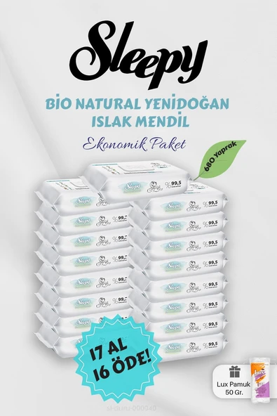 Sleepy Bebek Bakım Havlusu 17 AL 16 Öde Hediyeli ürün görseli 1
