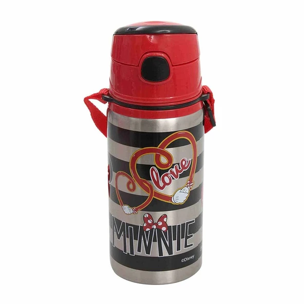 Minnie Mouse Lisanslı Çelik Matara 500 Ml - Resim 2