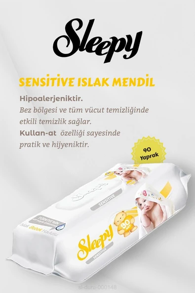 Sensitive 90' lı Islak Mendil 20 AL 18 Öde Hediyeli - Resim 2
