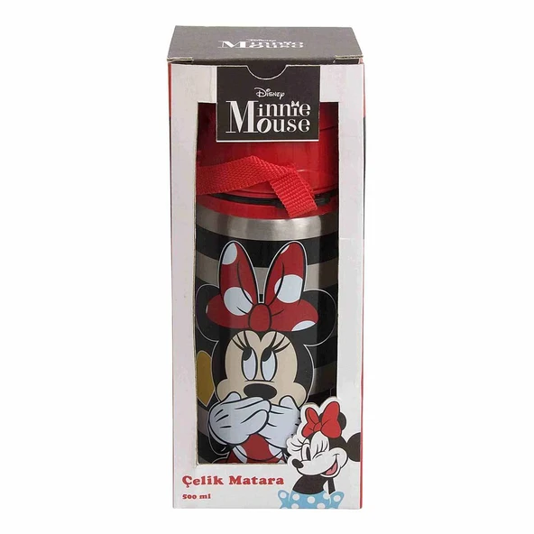 Minnie Mouse Lisanslı Çelik Matara 500 Ml - Resim 3