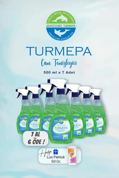 7 AL 6 ÖDE Turmepa Cam Temizleyici 500 ml, Pamuk Hediyeli ürün görseli 1