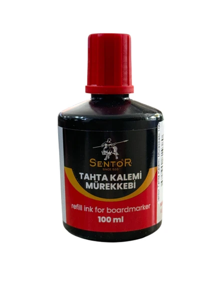 Sentor Tahta Kalemi Mürekkebi 100 Ml Kırmızı ürün görseli 1