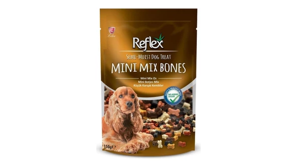 Reflex Semi-Moist Mini Bones Mix Köpek Ödül Maması 150 g ürün görseli 1