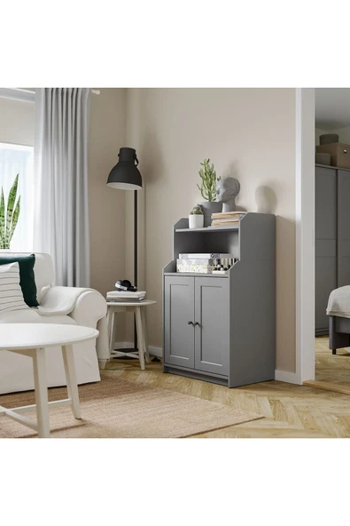 Büfe, Gri, 70x116 cm Depolama ve Organizasyo Vitrin ürün görseli 1