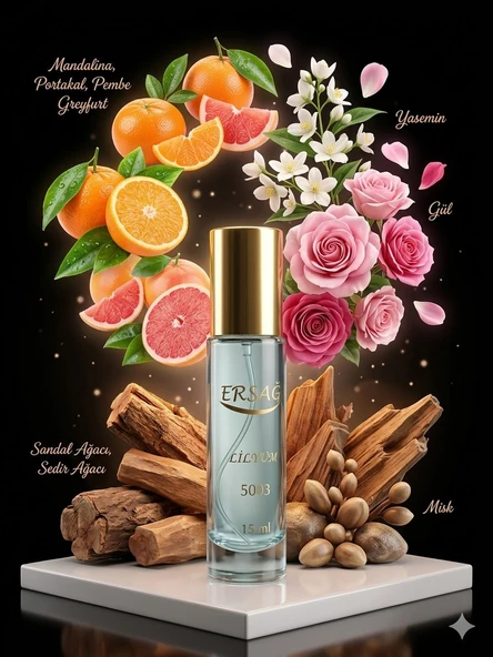 Ersağ Lilyum Kadın Parfümü EDP 15 ml  Ferah Narenciye & Çiçeksi Koku ürün görseli 1