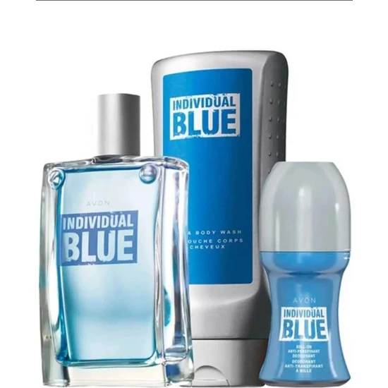 AVON Individual Blue Erkek Parfüm Seti ürün görseli 1