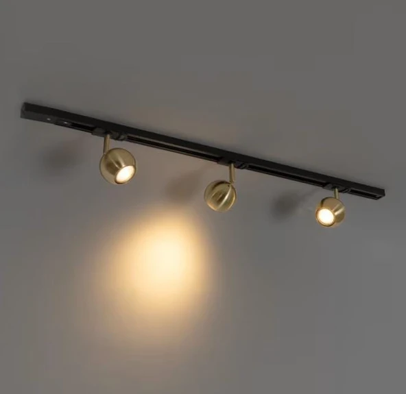 mylights  üçlü ray spot eskitme  başlıklı  led spot küre led   gün ışığı led ampul fiyata dahilidir ürün görseli 1