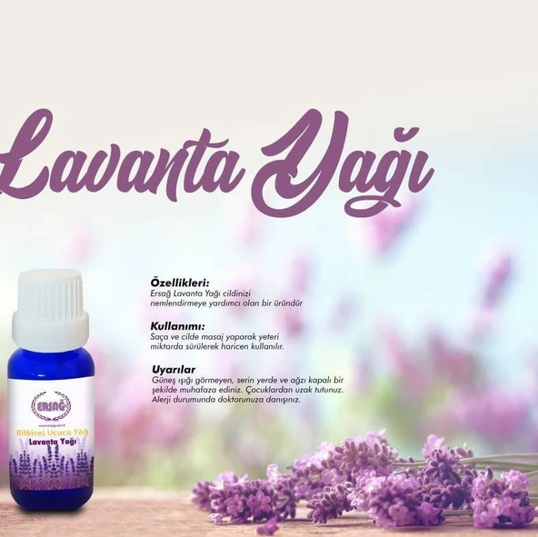 ERSAĞ  LAVANTA YAĞI 20 ML ürün görseli 1