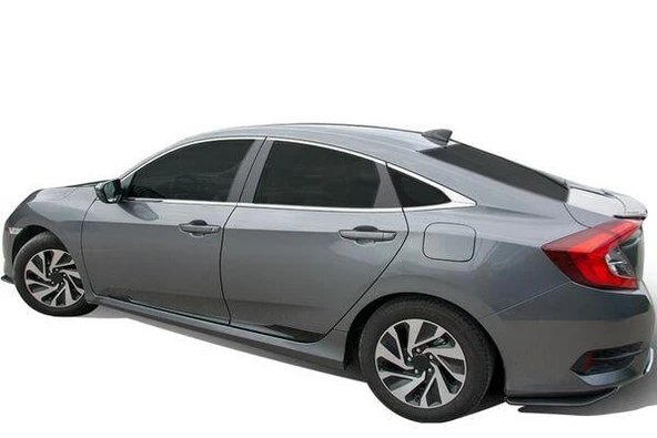 OMSA Honda Civic FC5 SD Krom Cam Alt Çıtası 8 Parça 2016-2021 Arası ürün görseli 1