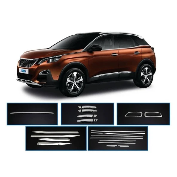 OMSA Peugeot 3008 5 Parça Krom Set 2016-2023 Arası ürün görseli 1