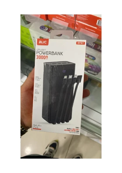 BPB7 30000 mah POWERBANK 2X USB -a 1x usb -c 1x micro  3ın1 - Resim 3