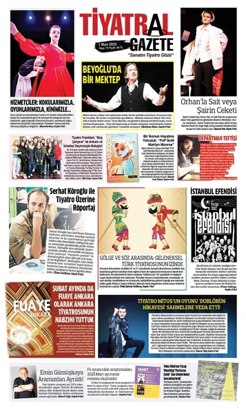Tiyatral Gazete 11.Sayı Mart 2025 ürün görseli 1
