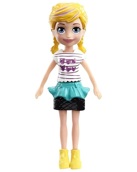 Polly Pocket ve Arkadaşları Serisi Polly Sarı Ayakkabılı HKV79 ürün görseli 1