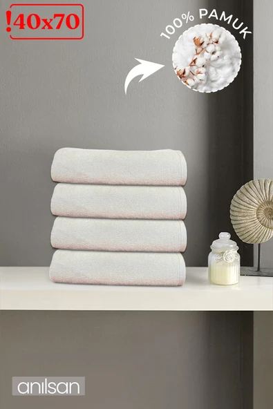 4'lü Bej Saçaklı Düğün Havlusu 94Gr %100 Pamuk  40x70 cm El ve Yüz Havlusu ürün görseli 1