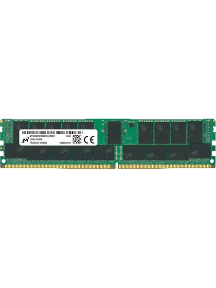 MİCRON 64GB DDR4 3200MHz 4DRx4 PC4-3200 DDR4-25600 ECC DIMM Sunucu Ram MTA72ASS8G72LZ-3GI2TI ürün görseli 1