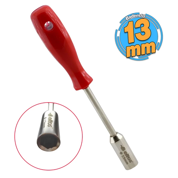 Lokma Uçlu Tornavida 13 mm Altıgen Köşeli 23 cm Plastik Saplı 1 Adet 230 mm ürün görseli 1