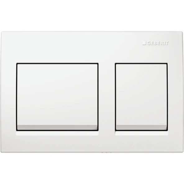 Geberit Alpha35 Kumanda Kapağı Çift Basmalı, Beyaz, 115.045.11.5 ürün görseli 1