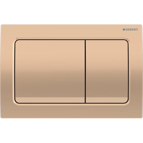 Geberit Alpha30 Kumanda Kapağı Çift Basmalı, Bronz, 115.055.QA.1 ürün görseli 1