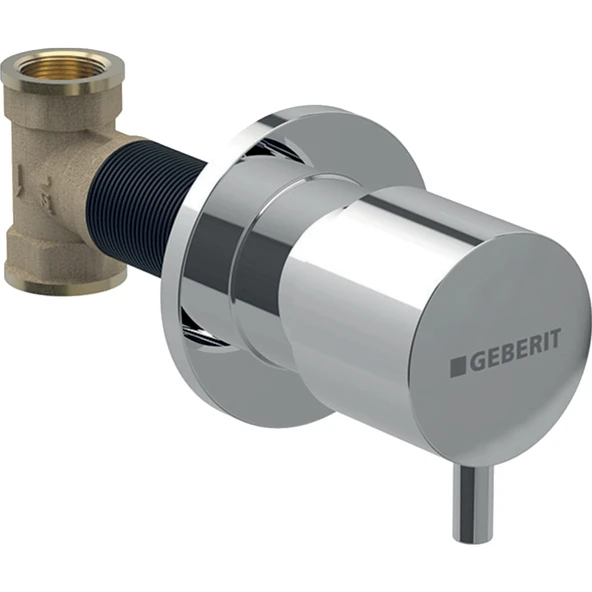 Geberit Ankastre Stop Valf, Parlak Krom 616.004.21.1 ürün görseli 1