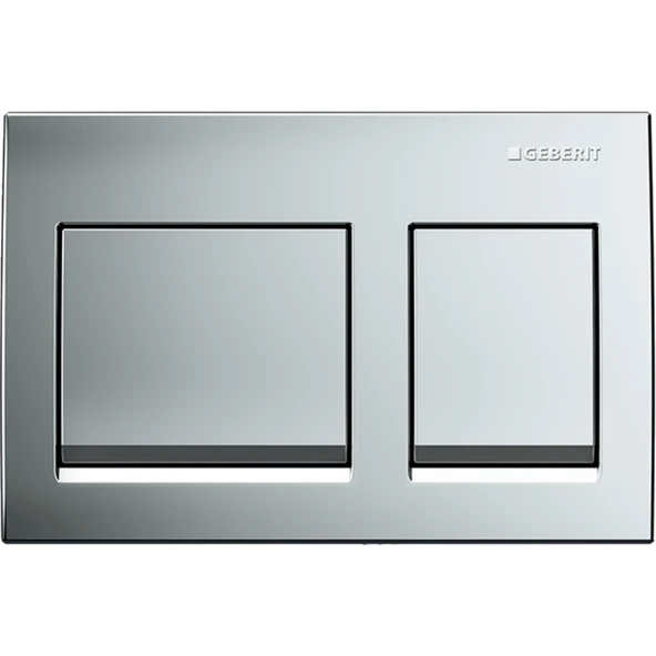 Geberit Alpha35 Kumanda Kapağı Çift Basmalı, Mat Krom, 115.045.46.5 ürün görseli 1