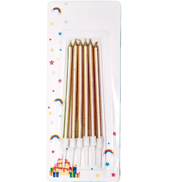 Pasta Mumu 13cm 6lı Rose Gold ürün görseli 1
