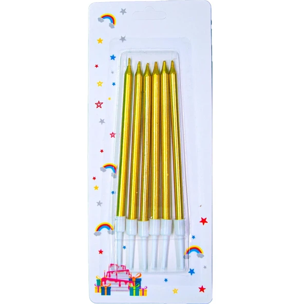 Pasta Mumu 13cm 6lı Altın ürün görseli 1