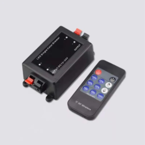 El kumandası tek renkli uzaktan kumanda LED ışık Remote kontrol CAN destekli 12M DC 5-24V 8A ürün görseli 1