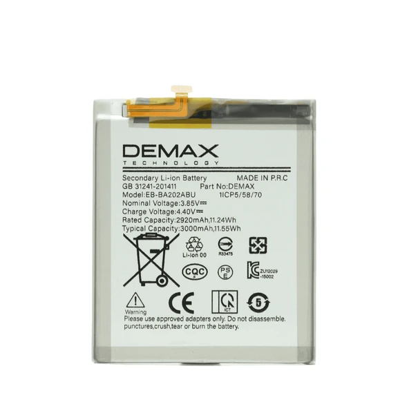 Demax Samsung Galaxy A10E Güçlendirilmiş Batarya EB-BA202ABU ürün görseli 1