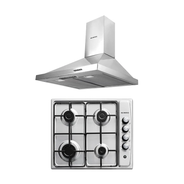 KUMTEL Inox Ankastre 2 li Set  (Ocak-Davlumbaz) ürün görseli 1