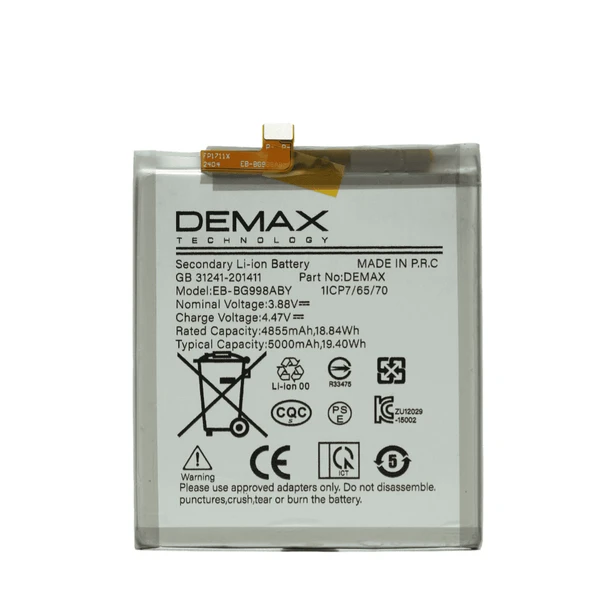 Demax Samsung Galaxy S21 Ultra Güçlendirilmiş Batarya EB-BG998ABY ürün görseli 1