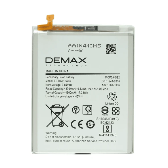 Demax Samsung Galaxy A71 Güçlendirilmiş Batarya EB-BA715ABY ürün görseli 1