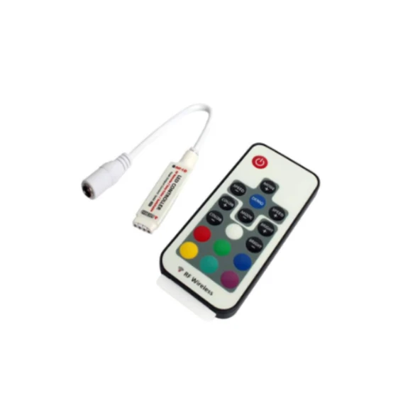 El kumandası RGB uzaktan kumanda LED ışık kablosuz kontrol 5metre DC 5-24V ürün görseli 1