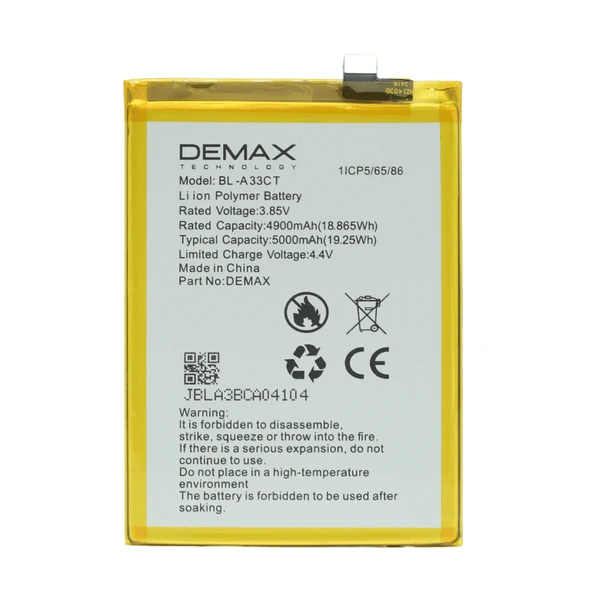 Demax General Mobile GM22 Güçlendirilmiş Batarya BL-A33CT ürün görseli 1