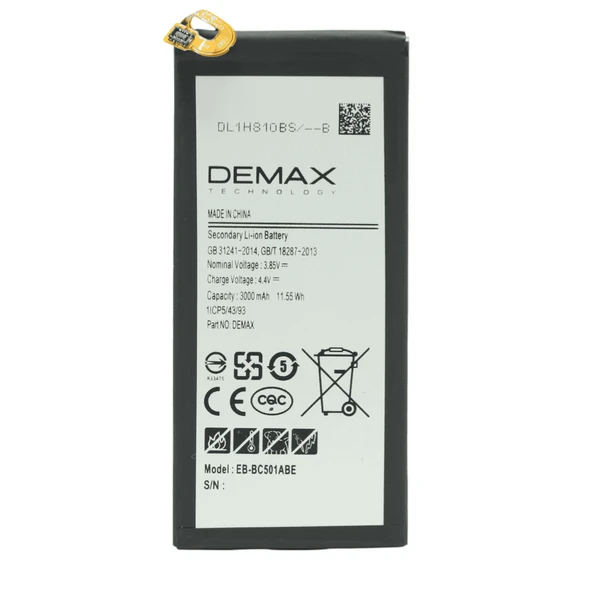 Demax Samsung Galaxy C5 Pro Güçlendirilmiş Batarya EB-BC501ABE ürün görseli 1