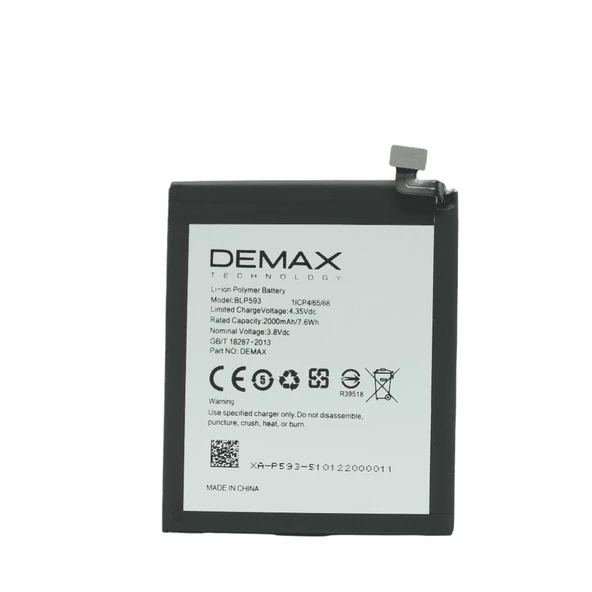 Demax Oppo A31 Güçlendirilmiş Batarya BLP593 ürün görseli 1