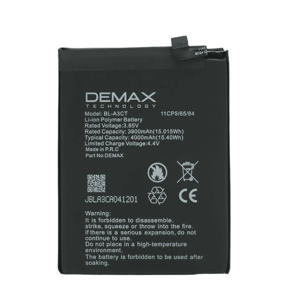 Demax General Mobile GM20 Güçlendirilmiş Batarya BL-A3CT ürün görseli 1