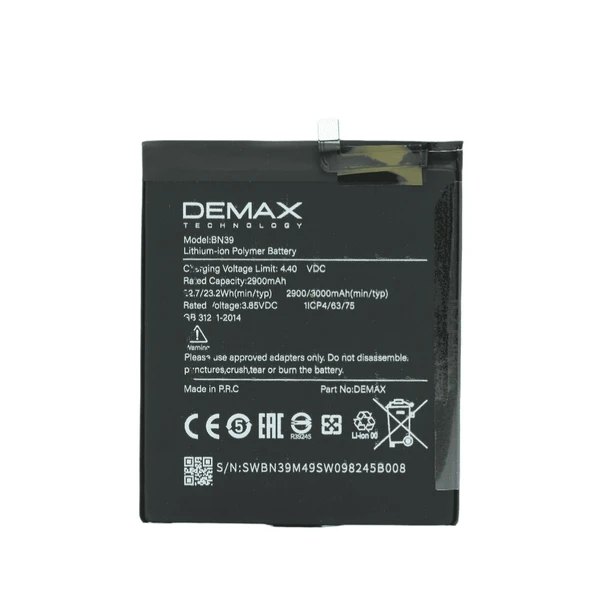 Demax Xiaomi Mi Play Güçlendirilmiş Batarya BN39 ürün görseli 1