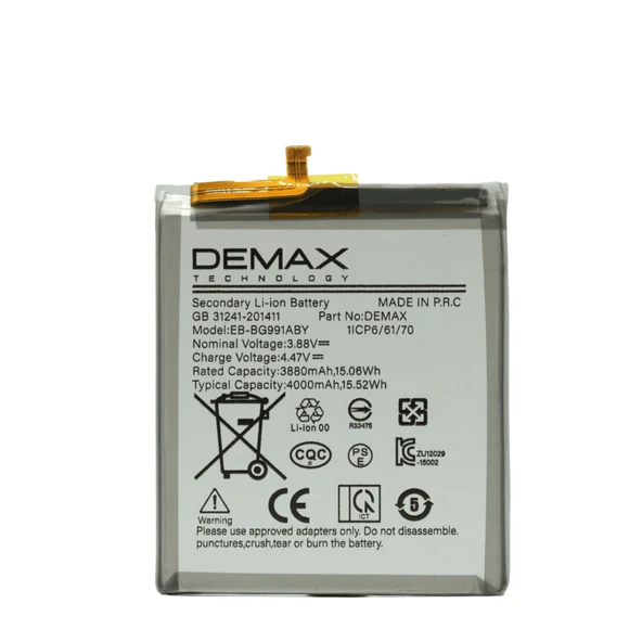 Demax Samsung Galaxy S21 Güçlendirilmiş Batarya EB-BG991ABY ürün görseli 1