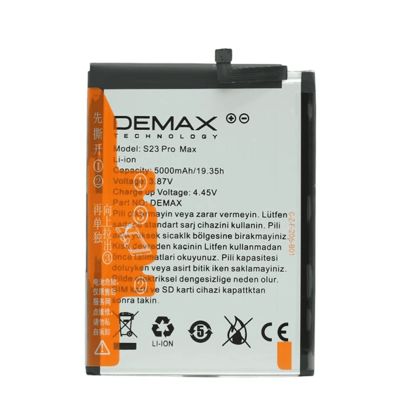 Demax Reeder S23 Pro Max Güçlendirilmiş Batarya S23ProMax ürün görseli 1