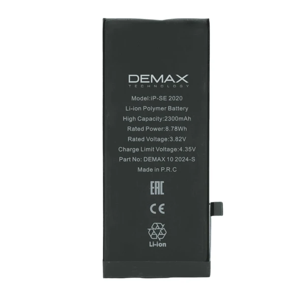 Demax İphone Se 2020 Güçlendirilmiş Yüksek Kapasiteli Batarya 2350 mAh ürün görseli 1