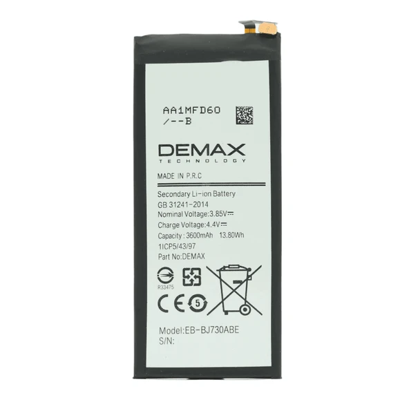 Demax Samsung Galaxy J730 Güçlendirilmiş Batarya EB-BJ730ABE ürün görseli 1