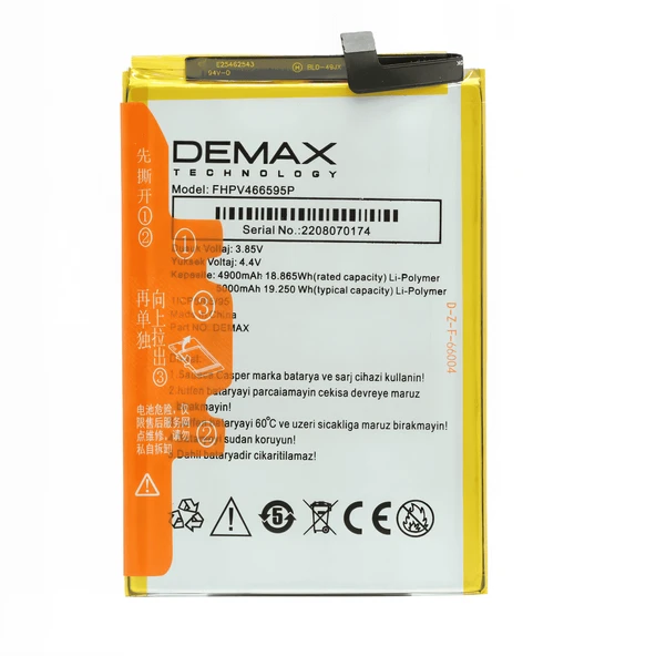 Demax Casper F30 Güçlendirilmiş Batarya FHPV466595P ürün görseli 1