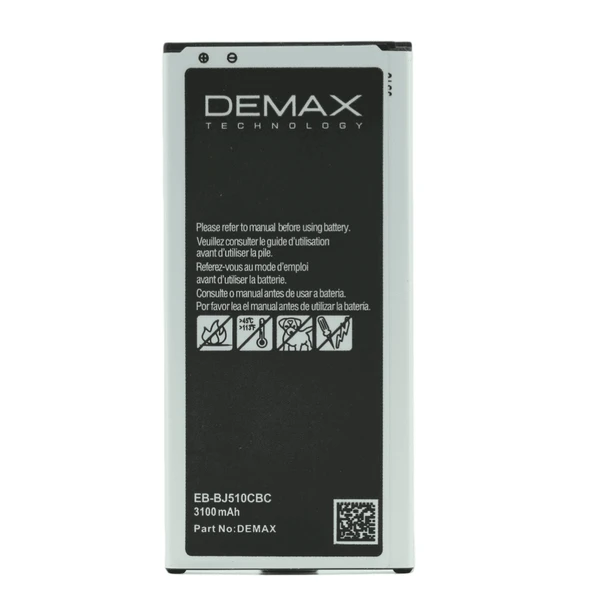 Demax Samsung Galaxy J510 Güçlendirilmiş Batarya EB-BJ510CBC ürün görseli 1