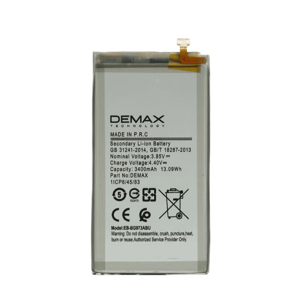 Demax Samsung Galaxy S10 Güçlendirilmiş Batarya EB-BG973ABU ürün görseli 1