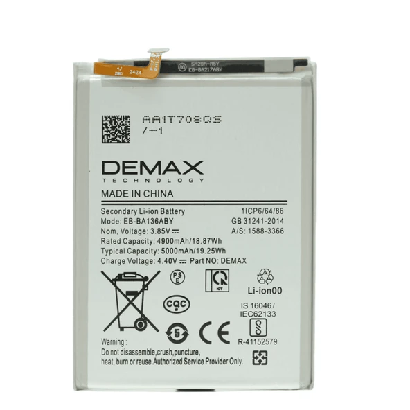 Demax Samsung Galaxy M13 Güçlendirilmiş Batarya EB-BA136ABY ürün görseli 1