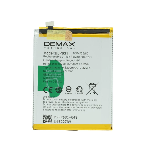 Demax Oppo A57 Güçlendirilmiş Batarya BLP631 ürün görseli 1