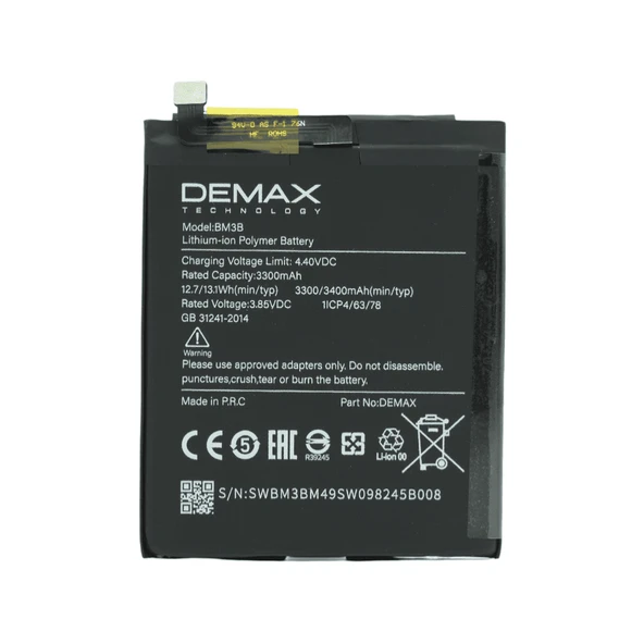 Demax Xiaomi Mi Mix 3 Güçlendirilmiş Batarya BM3B ürün görseli 1